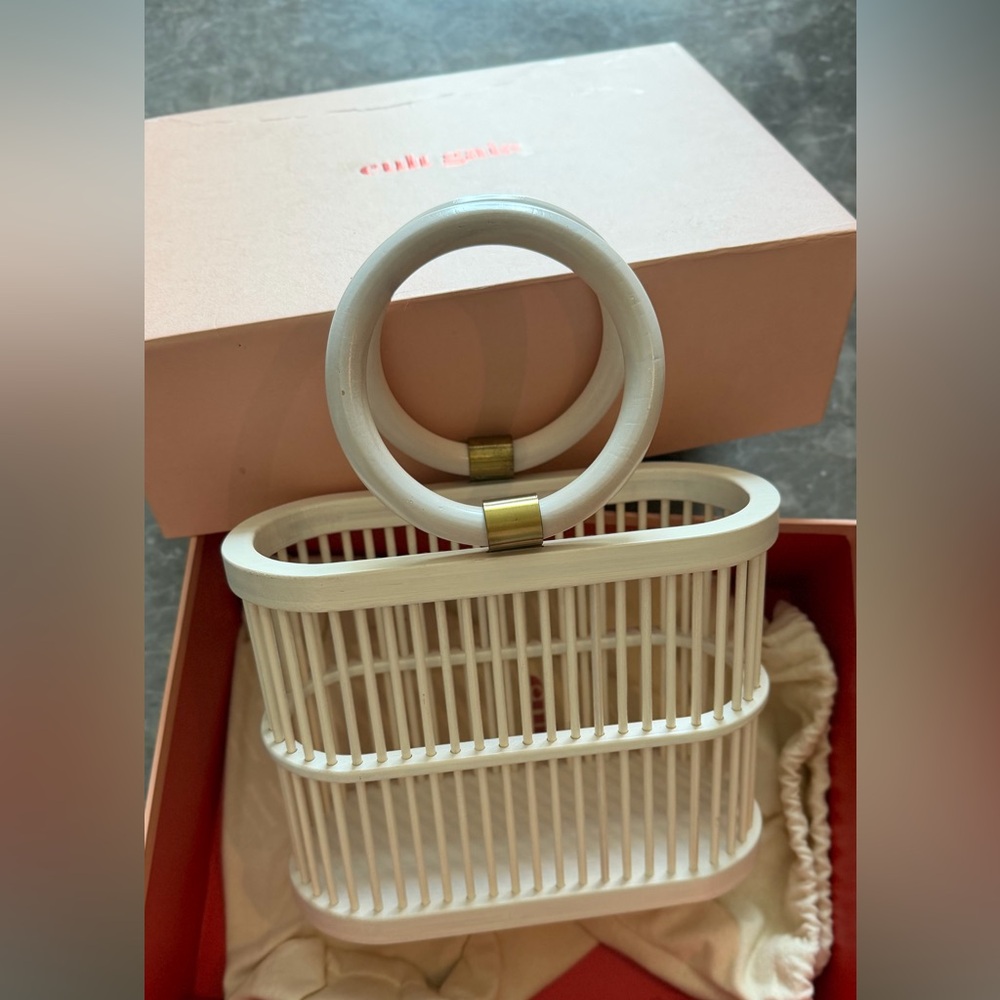 cult gaia White Bamboo-Style Round Handle Card & Key Holder